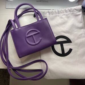 Telfar Purple Small Shopping Bag